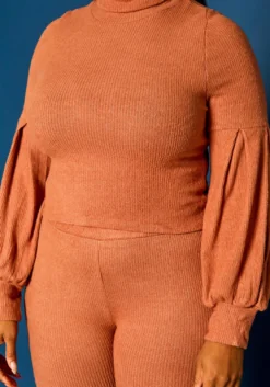 Plus Size Perfect Ribbed Knit Matching Set -Asoph Fashion Shop 2021319 002 5