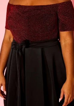 Plus Size Embellished Fit & Flare Dress -Asoph Fashion Shop 2021371 001 4