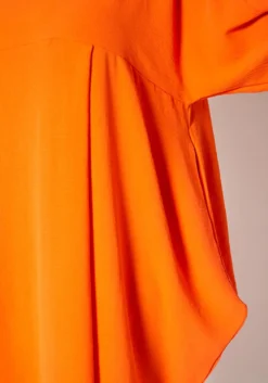 Plus Size Solid Short Sleeve Tunic Dress -Asoph Fashion Shop 2021409 001 1