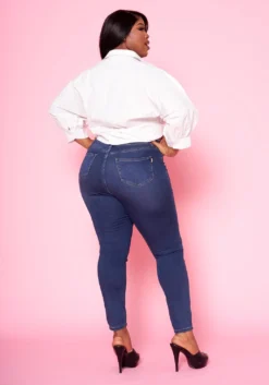 Plus Size Pocket Print Collar Neck Shirt -Asoph Fashion Shop 2022428 001 10