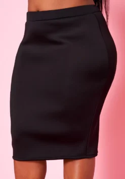 Plus Size High Waist Pencil Skirt -Asoph Fashion Shop 2022466 001 4