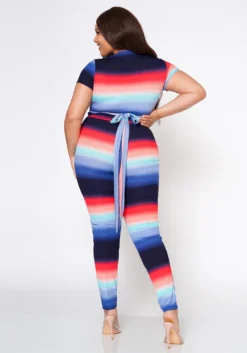Plus Size Color Gradient Matching Set -Asoph Fashion Shop 2022543 001 4