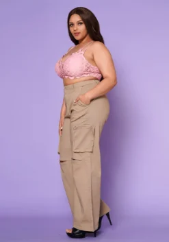Plus Size Wide Leg Utility Cargo Pants -Asoph Fashion Shop 2022558 002 2