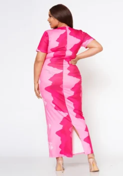 Plus Size Pretty In Pink Casual Maxi Dress -Asoph Fashion Shop 2022597 001 3
