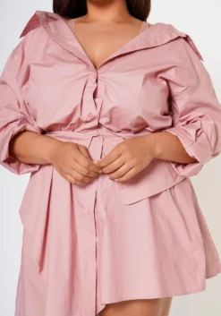 Plus Size Fashion Statement Button Front Dress -Asoph Fashion Shop 2022601 001 5