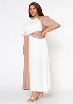 Plus Size Color Splice Fit & Flare Maxi Dress 9 Plus Size Color Splice Fit & Flare Maxi Dress -Asoph Fashion Shop 2022602 001 3