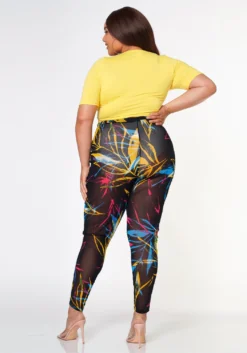 Plus Size Wrap Around Top & Leggings Set -Asoph Fashion Shop 2022622 001 4