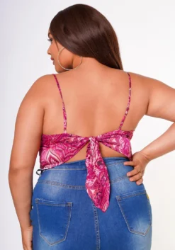 Plus Size Paisley Print Cami Top -Asoph Fashion Shop 2022630 001 3