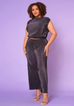 Plus Size Pleated Trousers -Asoph Fashion Shop 2022640 001 2