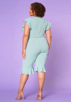 Plus Size Occasional Biker Romper -Asoph Fashion Shop 2022643 004 4