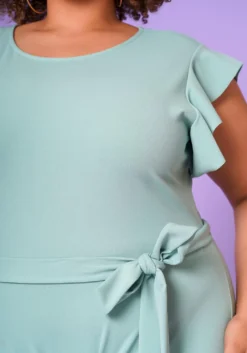 Plus Size Occasional Biker Romper -Asoph Fashion Shop 2022643 004 5