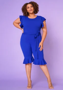 Plus Size Occasional Biker Romper -Asoph Fashion Shop 2022643 005 2