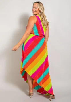 Plus Size Asymmetric One Shoulder Dress -Asoph Fashion Shop 2022664 001 4