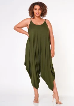 Plus Size Harem Cami Jumpsuit -Asoph Fashion Shop 2022665 003 1