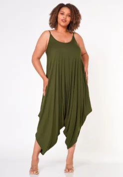 Plus Size Harem Cami Jumpsuit