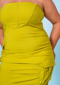 Plus Size Date Night Bodycon Tube Dress -Asoph Fashion Shop 2022678 001 2